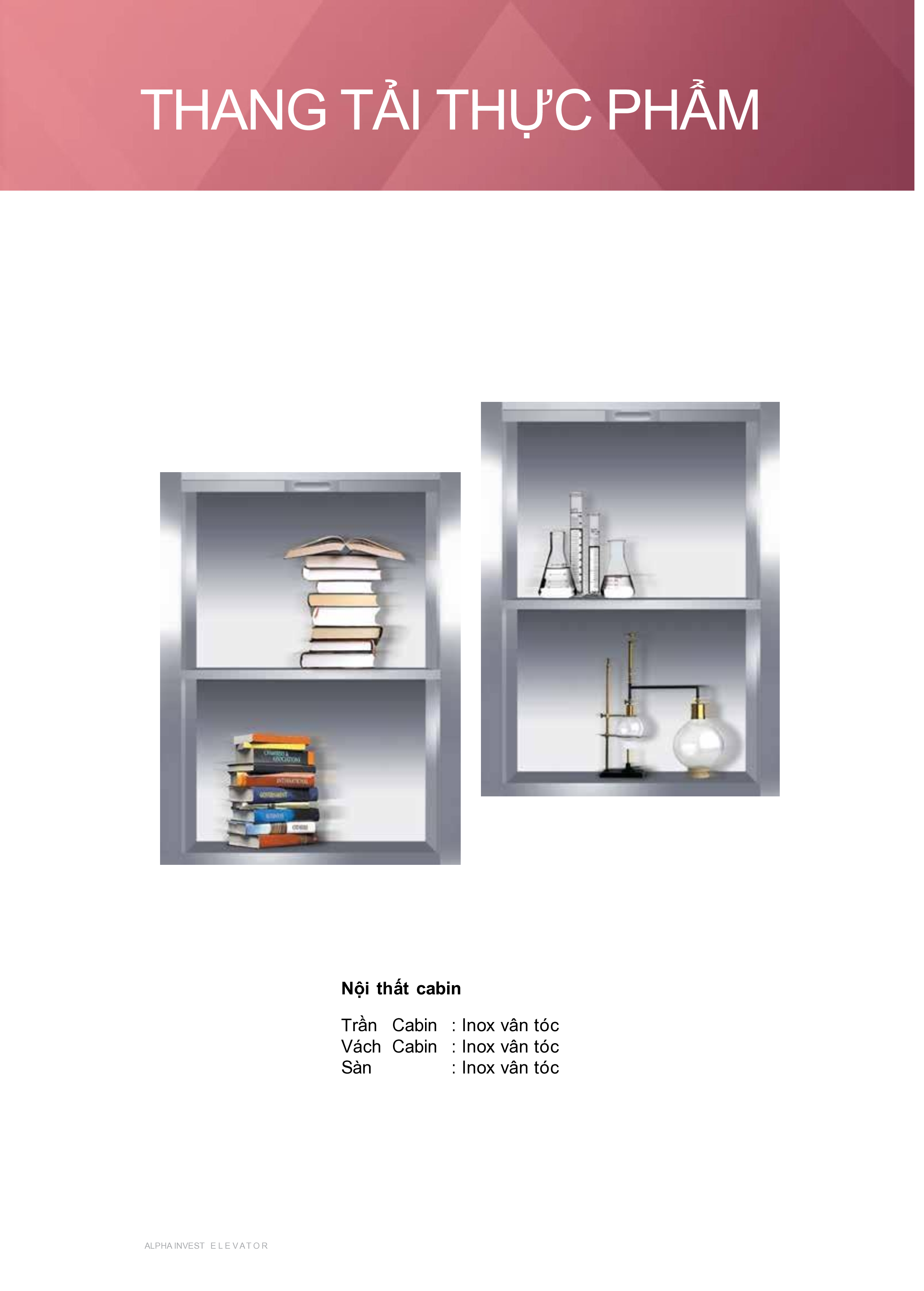 Thang tải thực phẩm